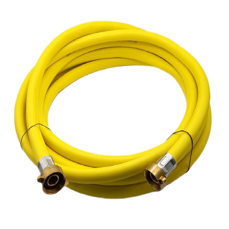 0,5 m Heizungs Füll Wasser Heizkörper Radiator Sanitär Schlauch gelb - 3/4" Anschluss - PN 8 bar