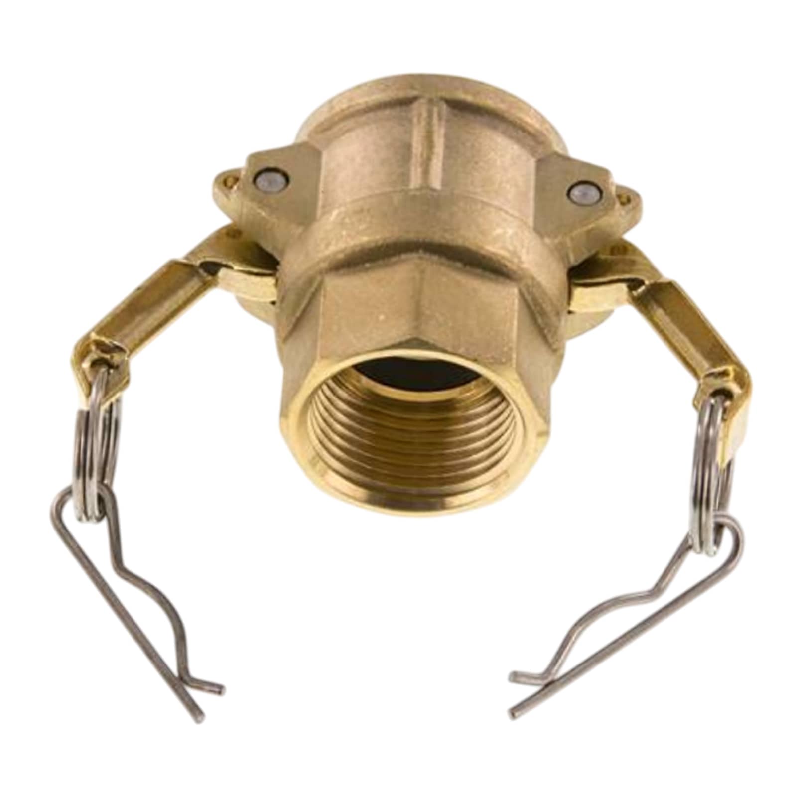Kamlock Typ D - Mutterteil Messing MS mit Innengewinde (IG) für Stecker 179,9 mm - 6" Zoll DN125 - PN 5 bar