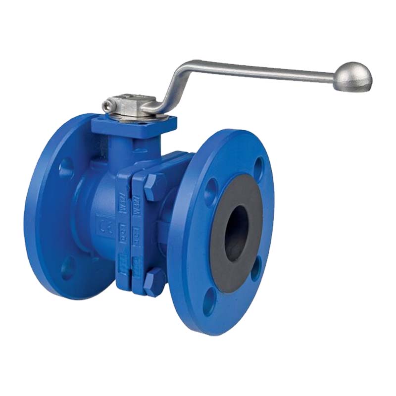 DN 100 Flansch Kugelhahn 2-teilig Gussgehäuse Kugel Messing DVGW Gas - PN 40 bar