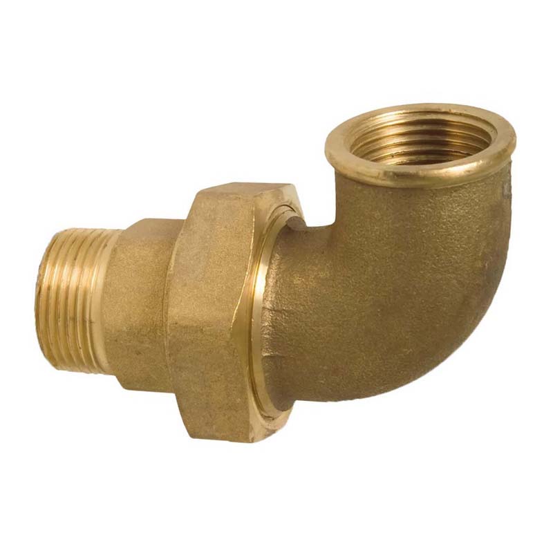 2" Winkelverschraubung 90° Nr. 96 Innen x Außengewinde IG x AG Messing Fittings PN 40 bar