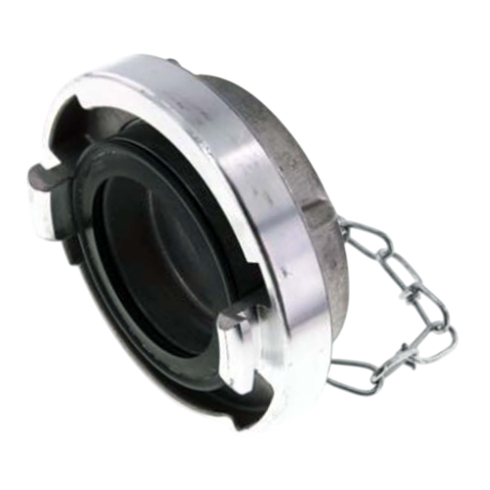 STORZ C DN52 KA66 V4A Blindkupplung mit Kette Saug Bau Feuerwehr Schlauch Edelstahl FKM - PN 16 bar