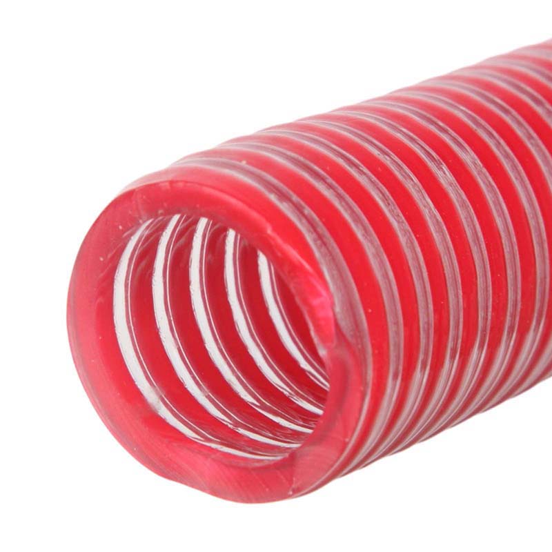 102 mm 4" Zoll Saug Ansaug Spiral Förder Pumpen Wein Alkohol Milch Schlauch rot - PN 4 bar