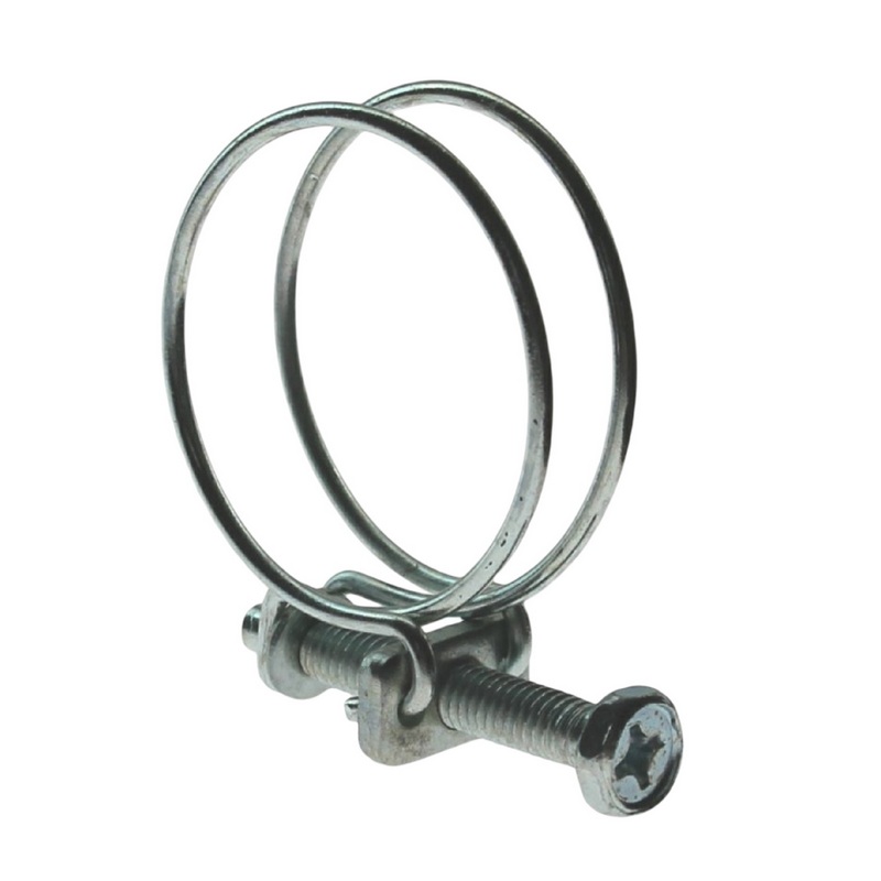 43 - 48 mm 2-Draht Schlauch Schelle W1 Stahl verzinkt Schraube M6 x 50 Draht 2,0 mm