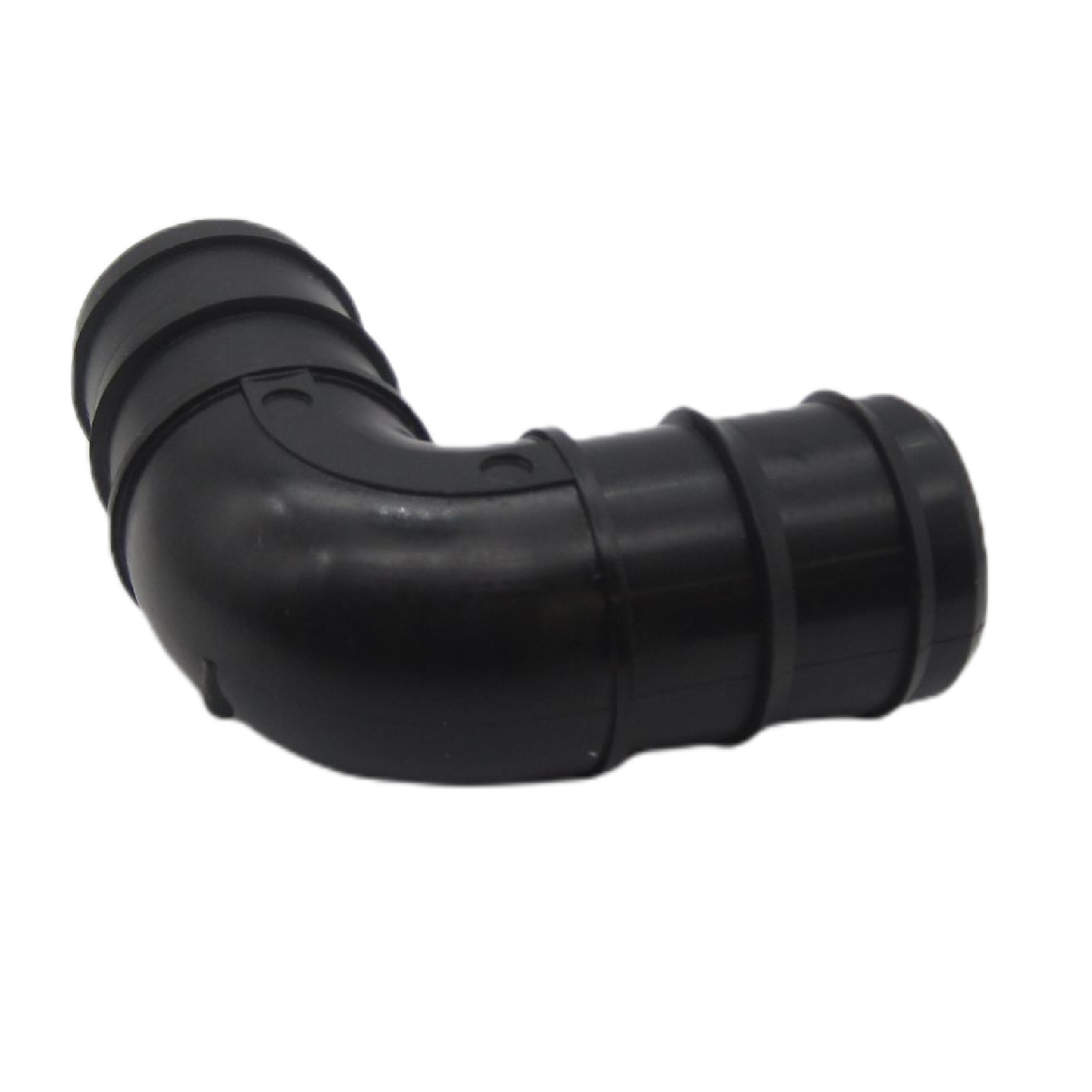 38 mm Winkel 90° PP Schlauch Tülle Stutzen Verbinder Pool Schlauch schwarz - PN 4 bar