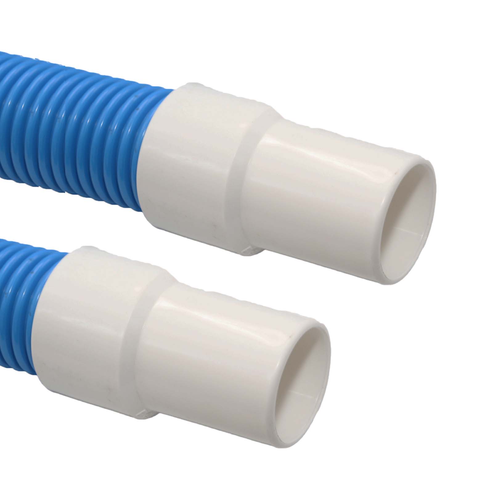 38 mm Pool Schwimmbad Saug Reinigungs Schlauch feste Muffen EVA blau - 15 m