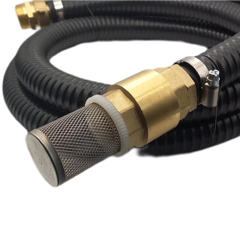 25 mm 1" Zoll Ansaug Saug Schlauch Pumpen Garnitur Schnellkupplung schwarz - 2 m