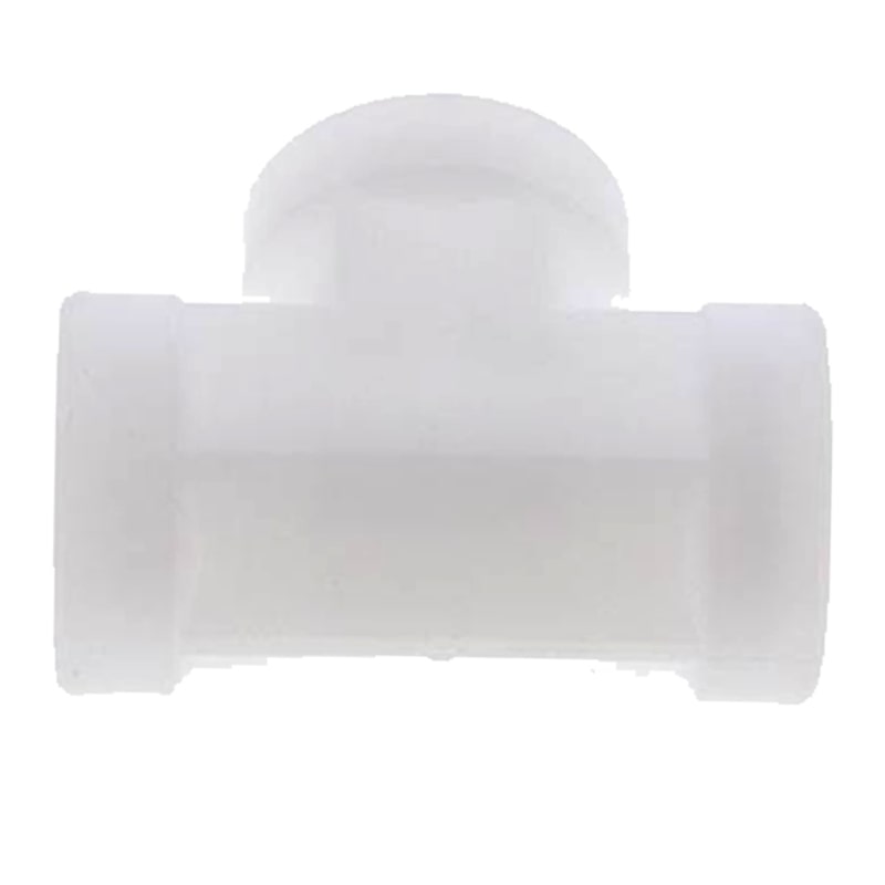 1/2" PP Gewinde Fitting FDA T-Stück 90° 2-fach Innengewinde Verbinder weiß - PN 10 bar