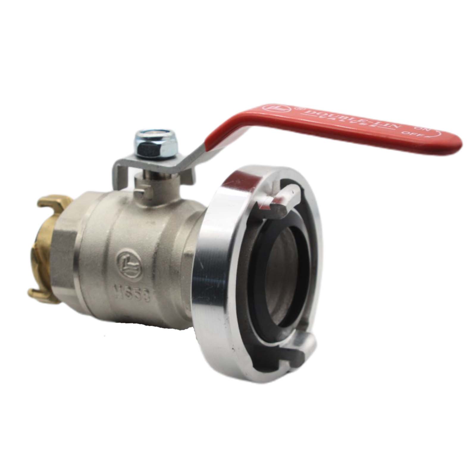 STORZ C DN 52 KA 66 Übergangsstück Adapter -> Kugelhahn Schnellanschluss Kupplung GEKA kompatibel