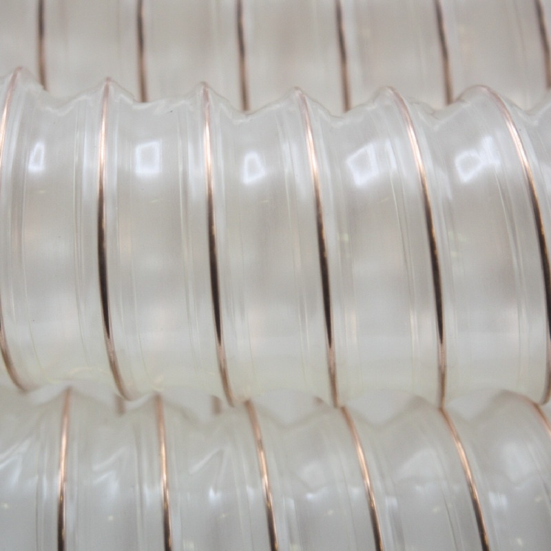 50 mm PU Saug Ansaug Druck Spiral Flex Staub Holz Metall Späne Schlauch Anlage - Wandstärke 1,4 mm - PN 2,38 bar