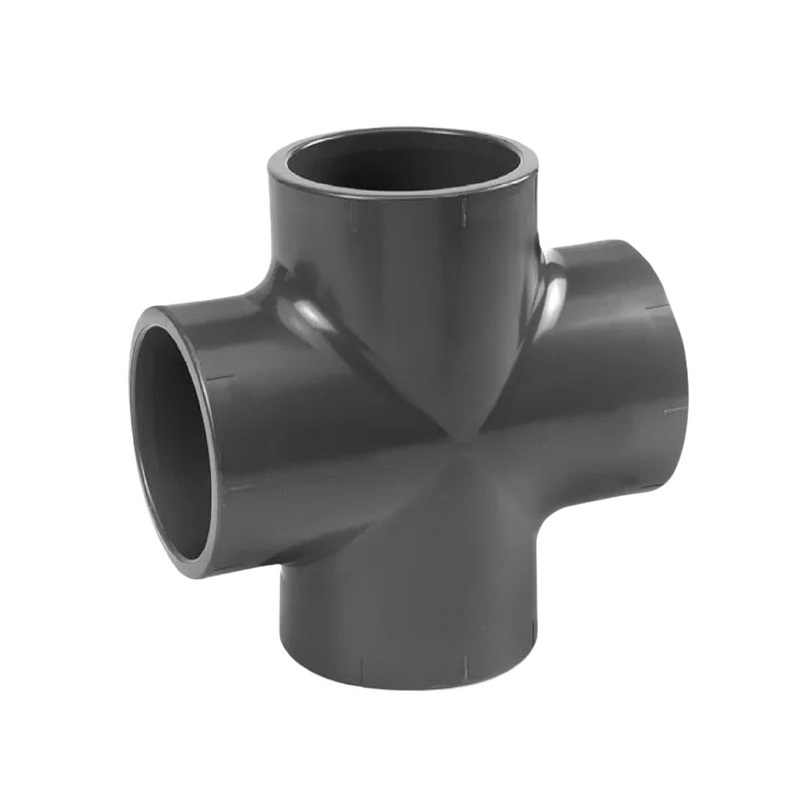 20 mm VDL PVC Klebe Fitting Kreuz Stück 90° Winkel Muffe Verbinder - PN 16 bar