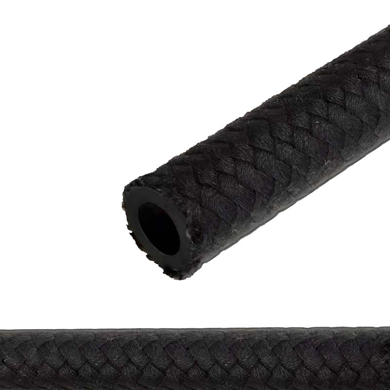 5,5 x 10,5 mm Kraftstoff Benzin Öl Schlauch Textilgeflecht NBR schwarz DIN 73379 - PN 7 bar