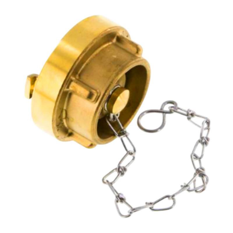 STORZ D DN 25 KA 31 Messing Blindkupplung mit Kette Saug Bau Feuerwehr Schlauch KTW NBR - PN 16 bar