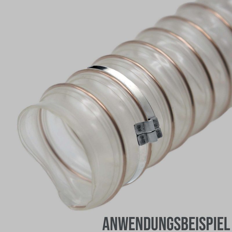 22 - 37 mm Brückenschelle W2 Edelstahl AISI 430 Rohr Schlauch Absaug - Band: 9 mm