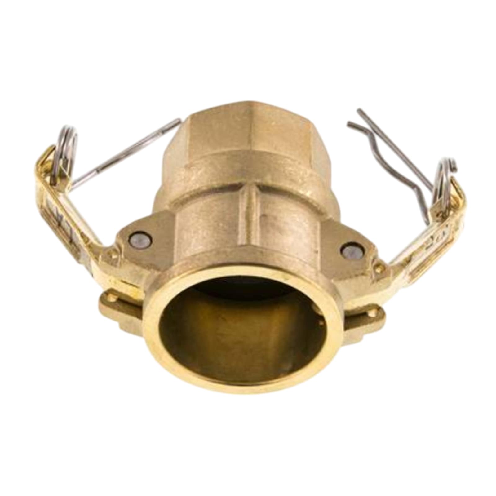 Kamlock Typ D - Mutterteil Messing MS mit Innengewinde (IG) für Stecker 179,9 mm - 6" Zoll DN125 - PN 5 bar