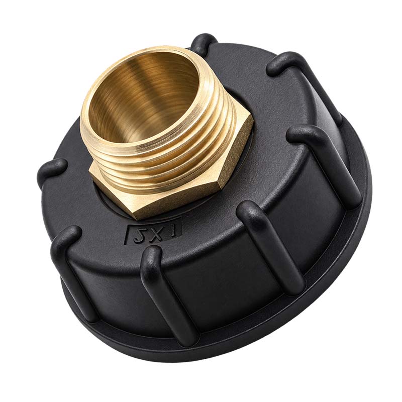 S60 x 6 IBC Adapter auf 1" Doppelnippel Container Tank Zubehör