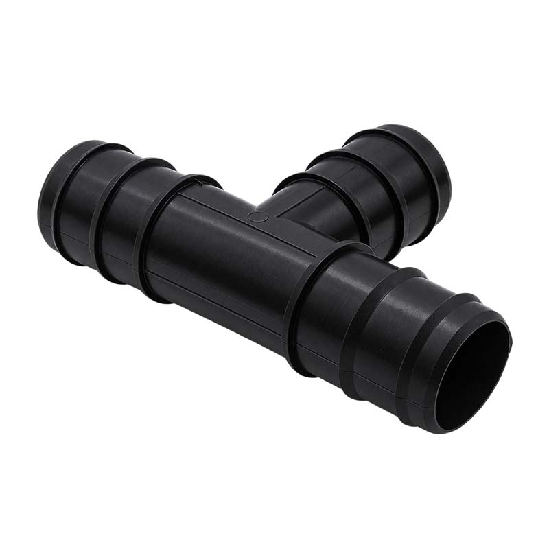 32 mm T-Stück PP Schlauch Tülle Stutzen Verbinder Pool Schlauch schwarz - PN 4 bar
