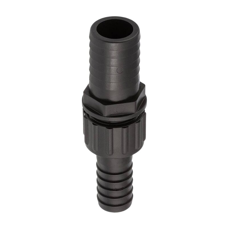 38 x 25 mm Schlauch Verschraubung reduziert 2-fach Stutzen Tülle Pool Teich Garten PP schwarz - PN 6 bar