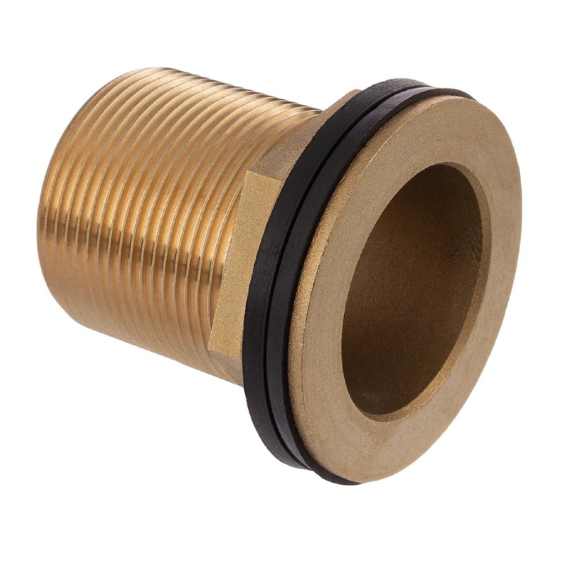 3/4" Tank Regen Tonnen Durchführung Connector Messing Einlass (rund) x Außengewinde  - PN 16 bar