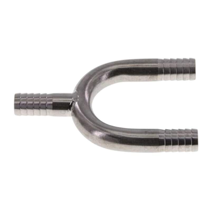 6 mm - 1/4" Zoll 90° Y-Stück Schlauch Verbinder Verteiler Tülle Kupplung Reparatur Edelstahl VA 1.4301
