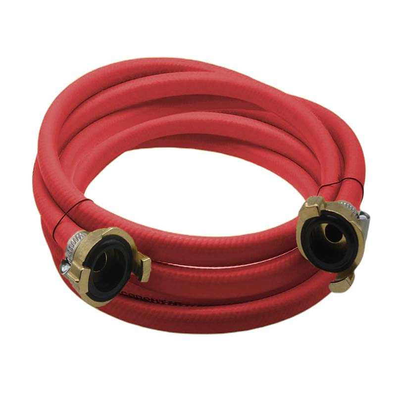 1/2" 13 mm Garten Wasser Bewässerung Schlauch Garnitur rot Schnellkupplung 3 Lagen - PN 10 bar - 25 m