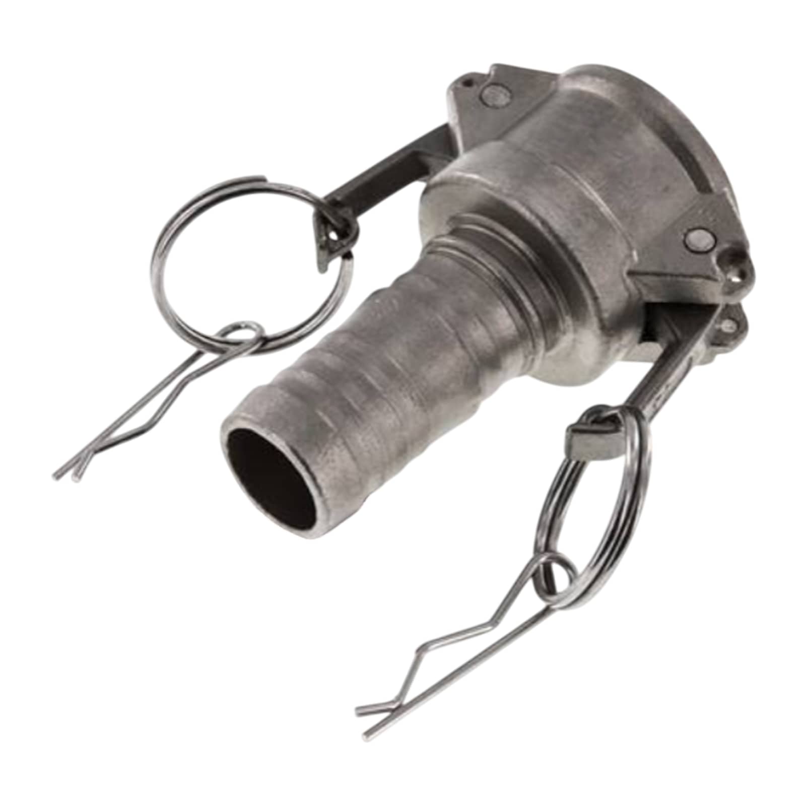 Kamlock Typ E - Vaterteil Edelstahl V4A (AISI 316) - 175,8 mm Stecker  -> Tülle 152 mm 6" Zoll DN150 - PN 5 bar