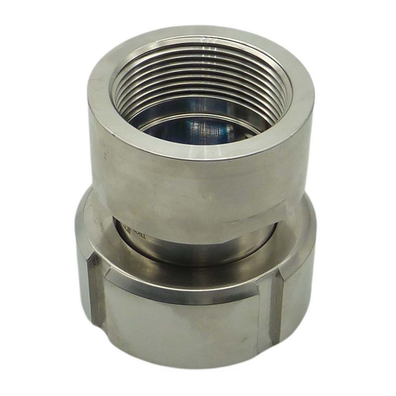 S60 x 6 IBC Adapter mit Innengewinde IG 3" Edelstahl AISI 316 Container Fass Tank Zubehör PN16 bar