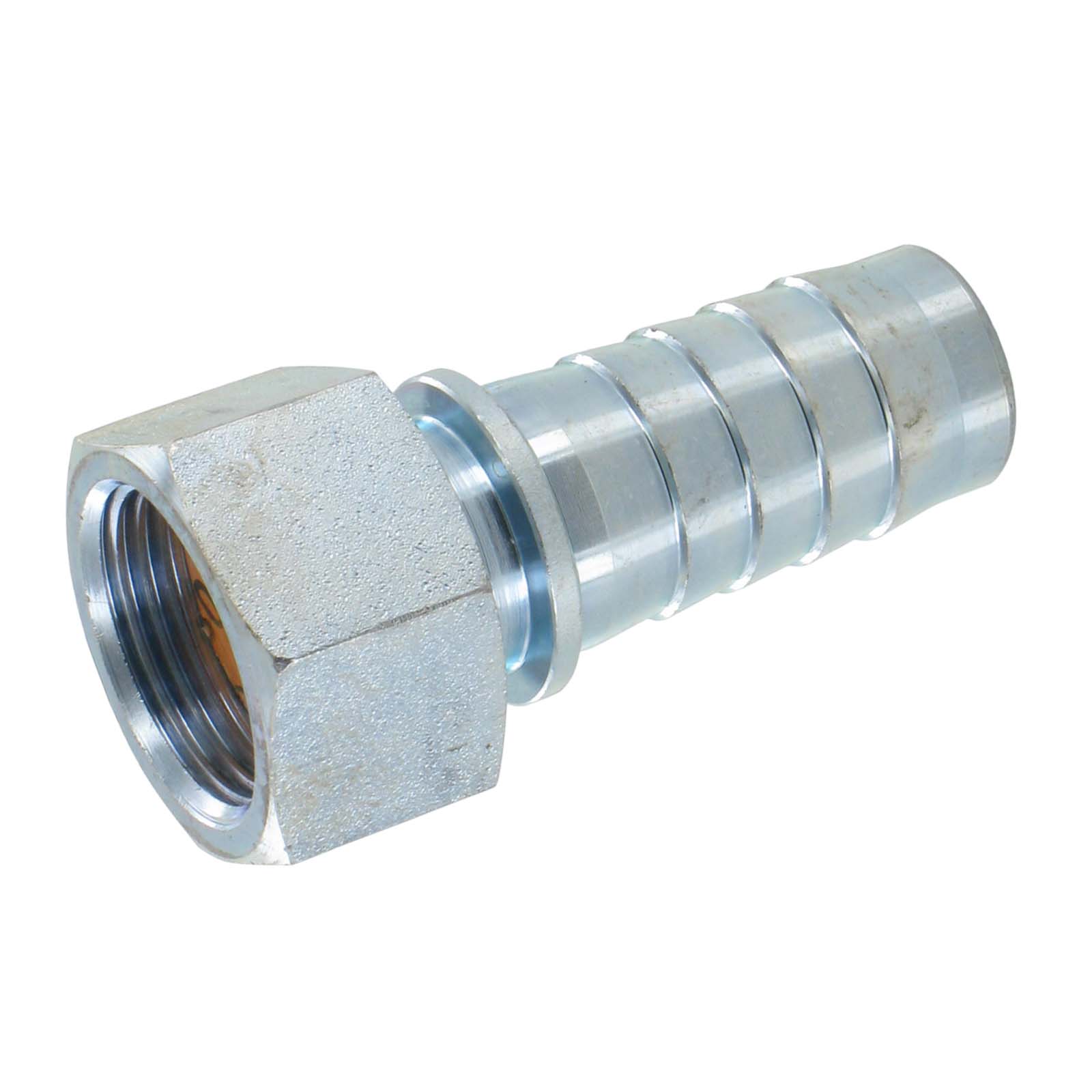 2" Dampfschlaucharmatur Innengewinde Sicherungsbund Stahl verzinkt Stutzen Tülle 51 mm - PN 18 bar