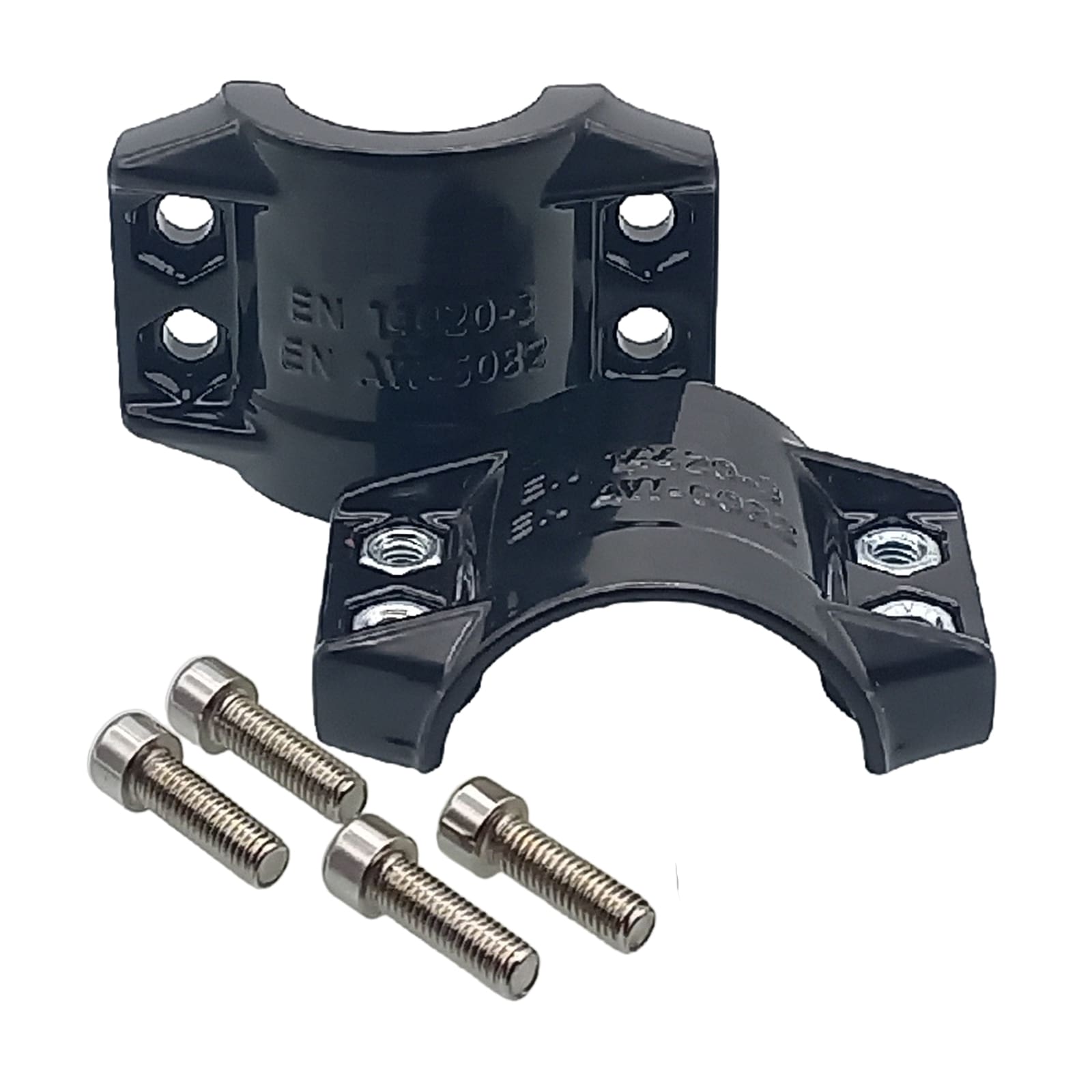 DN 75 Klemmschale Aluminium schwarz Spannbereich 89 - 93 mm für Schlauch ID x AD 75 x 91 mm - PN 25 bar