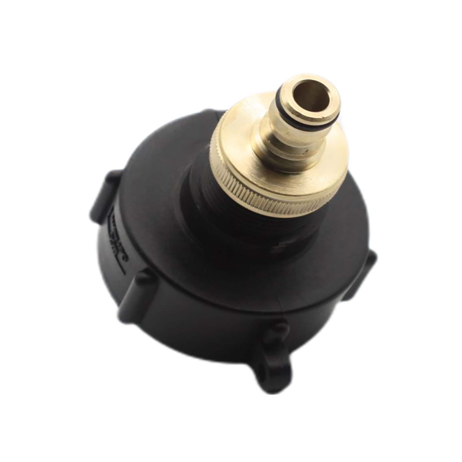 S60 x 6 IBC Adapter auf Click-Hahnanschluss Quick Connect - Messing