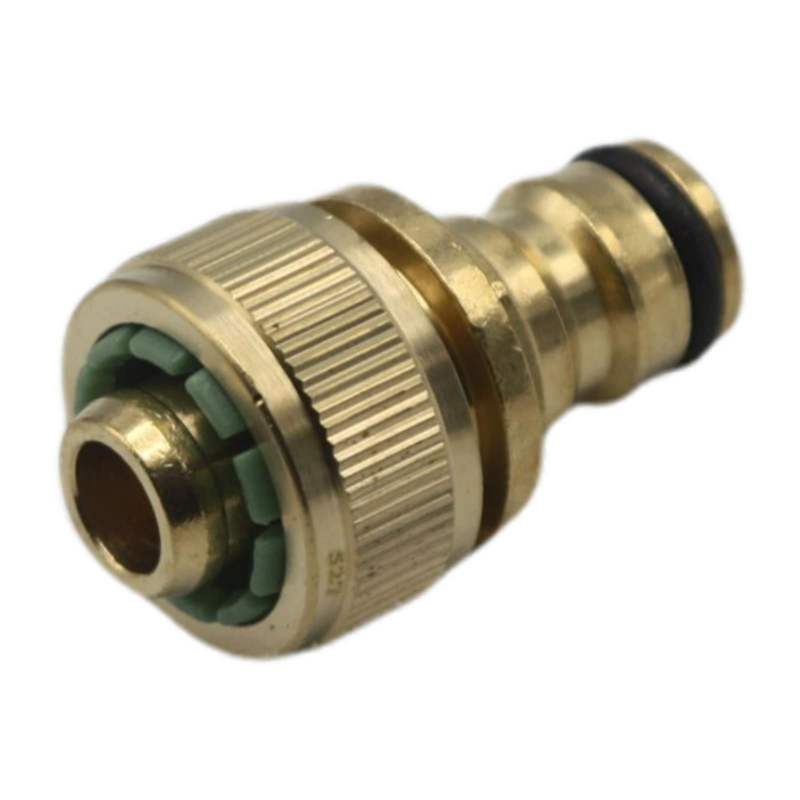3/4" - 19 mm Schlauchanschluss Stecker Click-System Quick Connect Schlauchstück Messing (Gardena kompatibel)