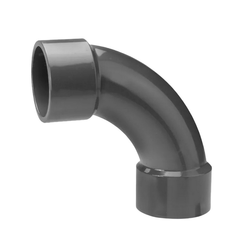 50 mm VDL PVC Klebe Fitting Bogen Winkel 90° (Spritzguss) Muffe Verbinder - PN 16 bar