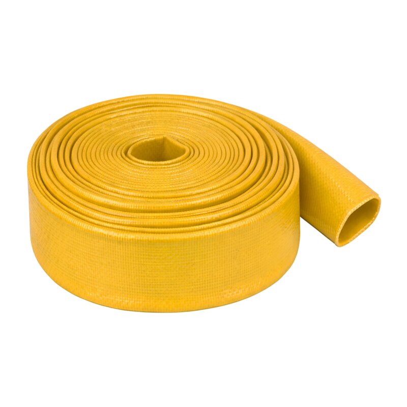 51mm PVC Flach Schlauch Grund Wasser Enwässerung mittel gelb PN 6 bar - 100m