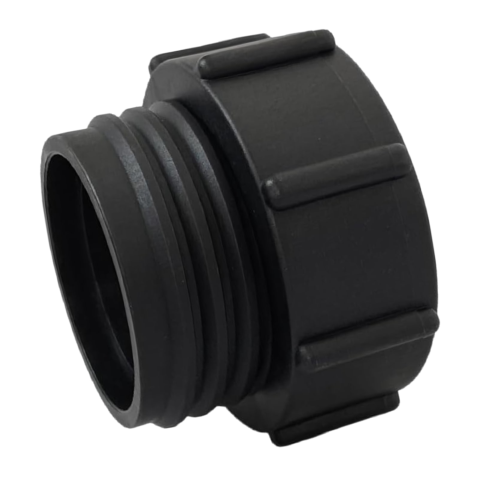 IBC Adapter 2" BSPP Innengewinde auf S60x6 Außengewinde Container Fass Tank Zubehör PN 10 bar