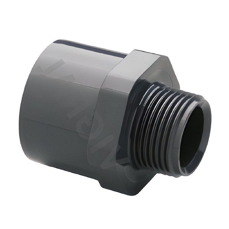32 mm VDL PVC Klebe Fitting Übergangsnippel Achtkant 32/40 mm x 3/4" - PN 16 bar