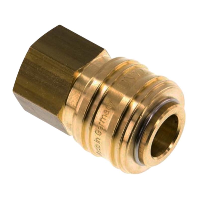 1/8" Druckluft Kupplung Dose Schnell Messing NW 7,2 mit Innengewinde IG - PN 35 bar