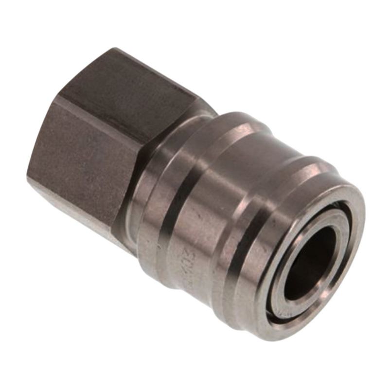 3/8" Druckluft Kupplung Dose Schnell Edelstahl NW 7,2 mit Innengewinde IG - PN 35 bar