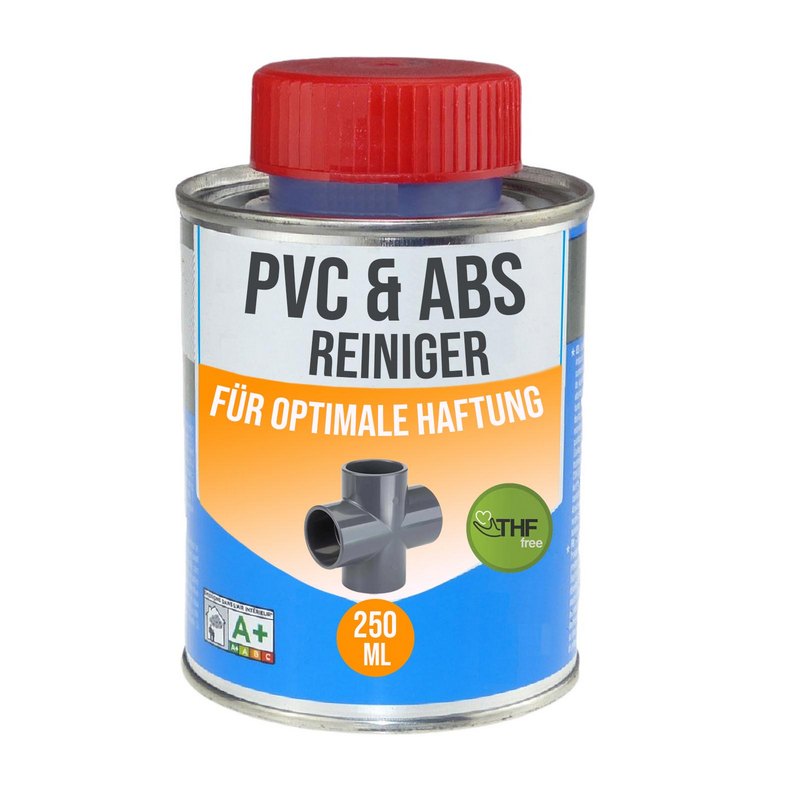 250 ml PVC ABS Spezial Reiniger Reinigungsmittel für PVC-Rohre und Zubehör