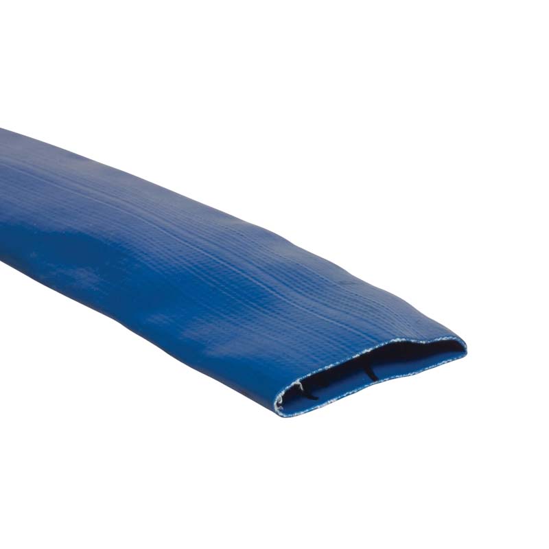 32 mm PVC Flach Schlauch Wasser Entleerung leicht light duty blau PN3 bar - 15 m