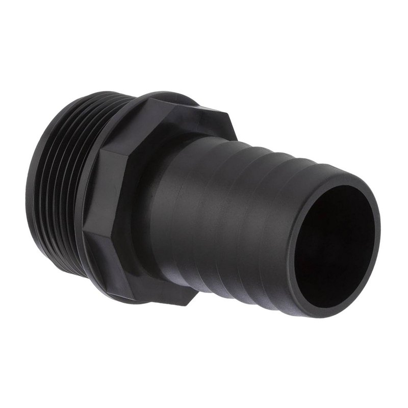 40 mm x 1 1/2 " PP Gewinde Fitting Schlauch Tülle Stutzen Außengewinde AG - PN 6 bar