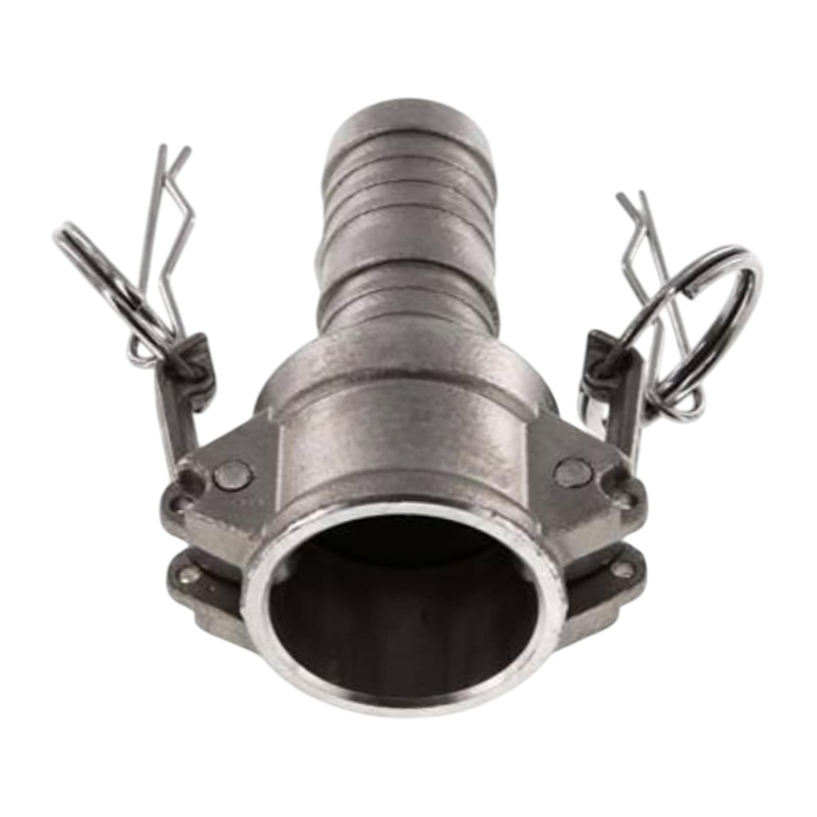 Kamlock Typ E - Vaterteil Edelstahl V4A (AISI 316) - 175,8 mm Stecker  -> Tülle 152 mm 6" Zoll DN150 - PN 5 bar