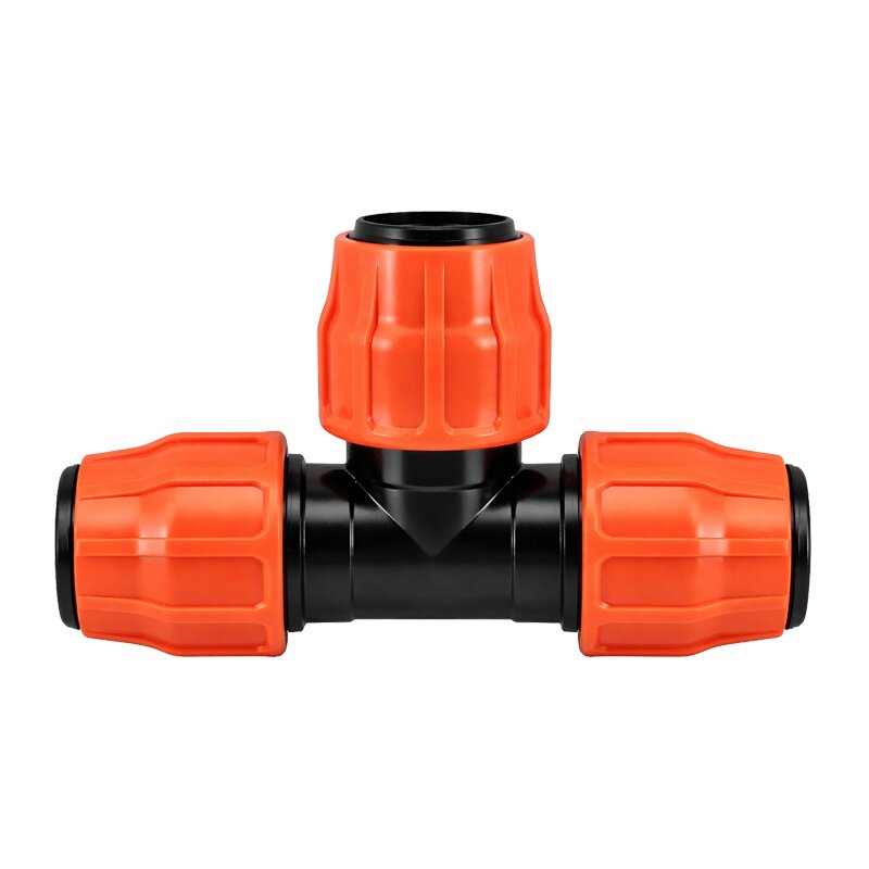 51 mm PE PP Fitting Layflat Klemm Verbinder T-Stück 90° Kupplung Flach Schlauch - PN 10 bar