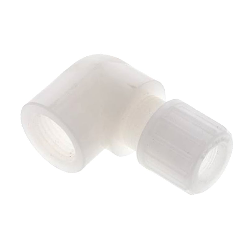 6 x 4 mm x 1/2" Winkel 90° Kupplung Innengewinde PVDF Verschraubung PA PP Schlauch FDA - PN 10 bar