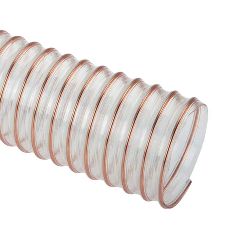 75 mm PU Saug Ansaug Druck Spiral Flex Staub Holz Metall Späne Schlauch Anlage - Wandstärke 1,0 mm - PN 1,16 bar
