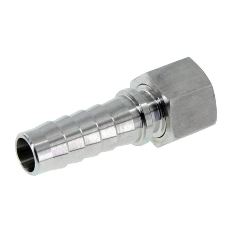 3/4" x 20 mm Schlauch Tülle Stutzen Innengewinde IG ÜWM Nippel Edelstahl AISI 316 VA Fitting - PN 18 bar