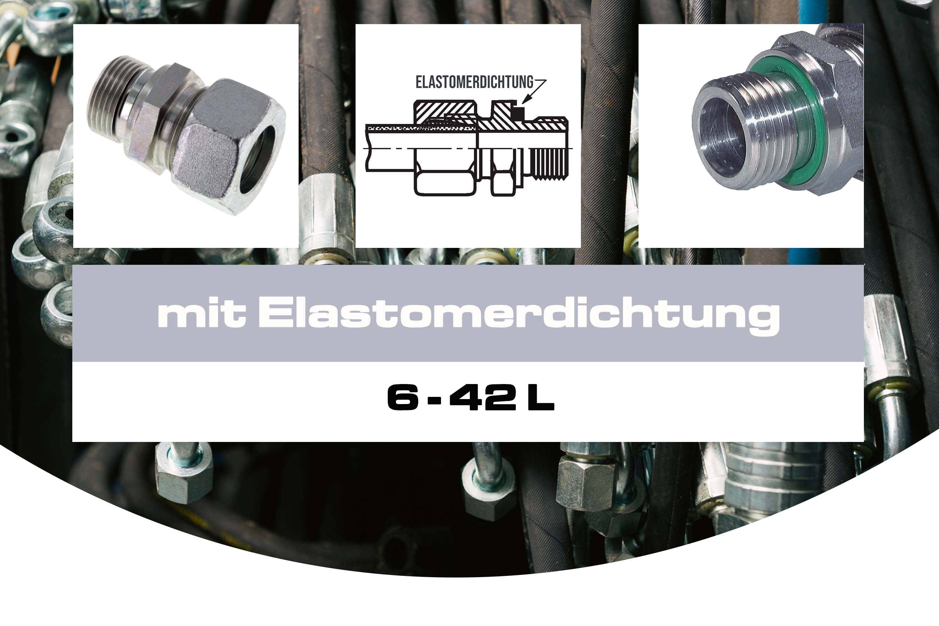 mit Elastomerdichtung