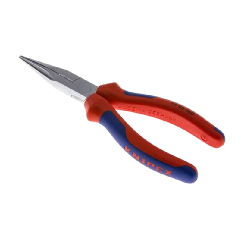 200 mm Flachrund Zange gerade Backen verchromt 3K Griffe Knipex
