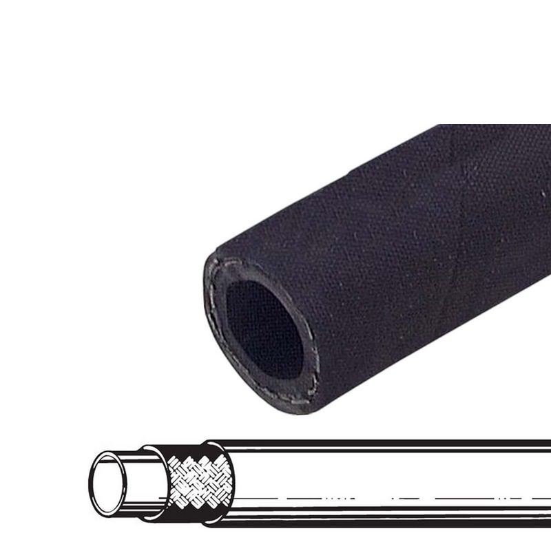 50,8 x 63,1 mm 1 SN DN 51 Hochdruck Hydraulik Wasser Kraftstoff Schlauch einfach Draht Einlage schwarz EN 853 - PN 40 bar