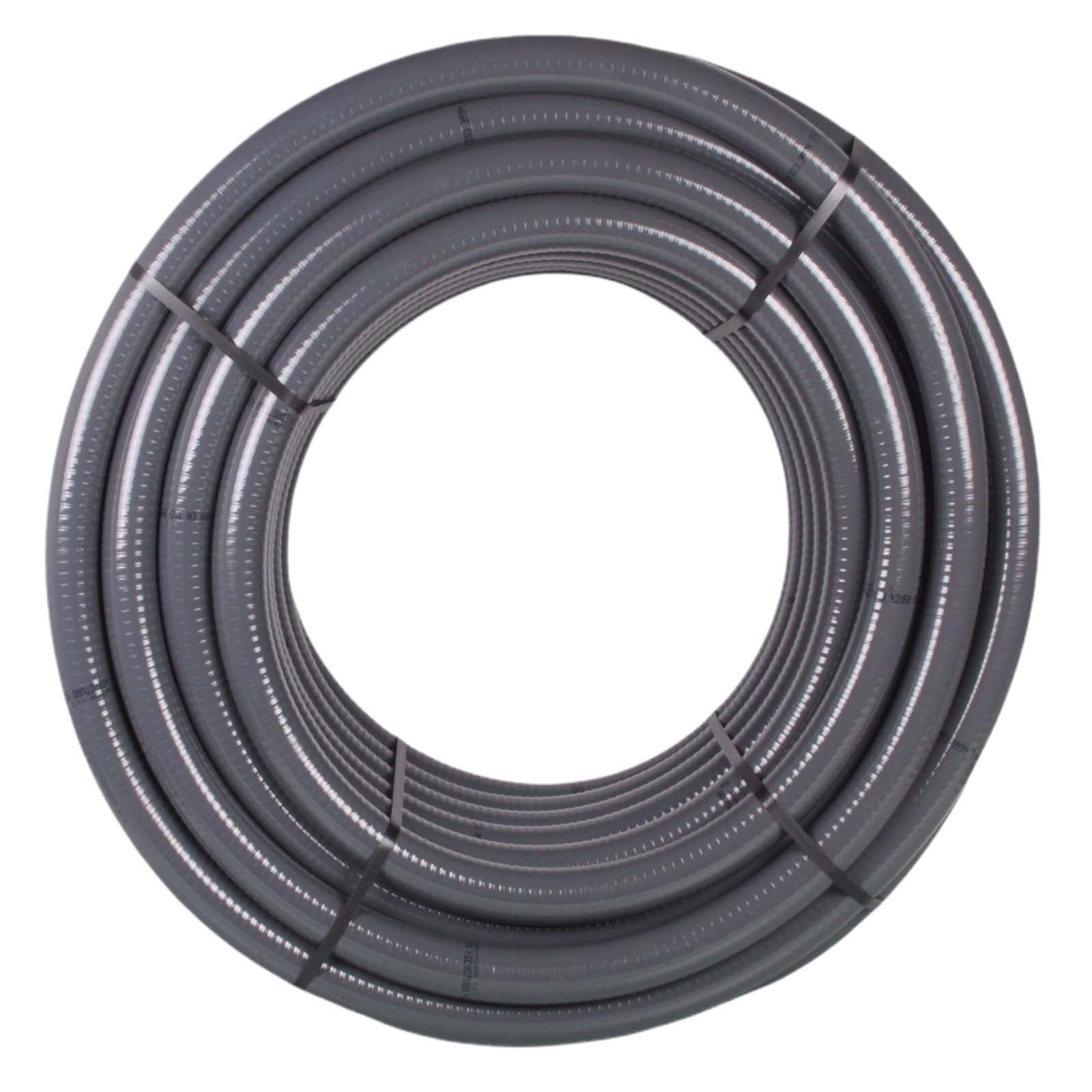 50 mm PVC Klebe Fittings Verrohrungspaket Pool Schwimmbad Schlauch FLEX (1 1/4") - 25 m - rot