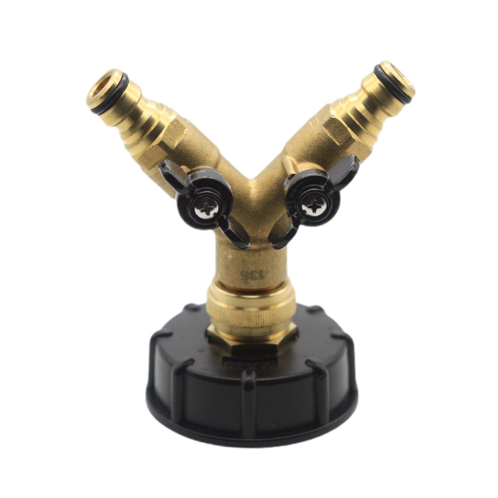 S60 x 6 IBC Adapter Y-Verteiler Click-Anschluss Quick Connect