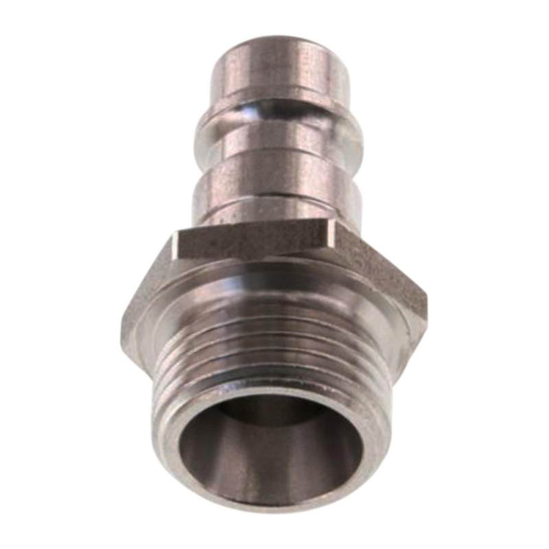 3/8" Druckluft Stecker Nippel Einsteck Anschluss Edelstahl NW 7,2 mit Innengewinde AG - PN 35 bar